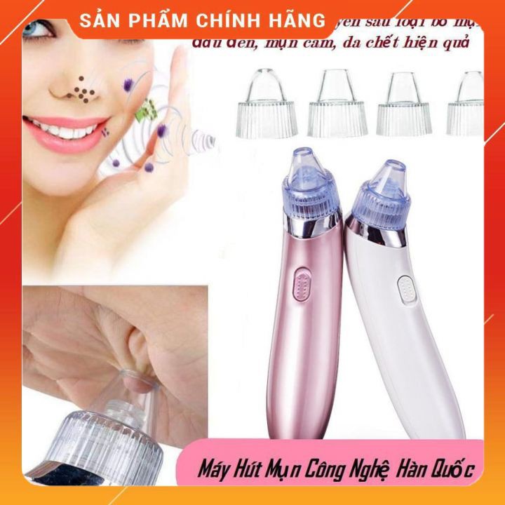 Máy Hút Mụn Hàn Quốc Cao Cấp + Tặng 4 Đầu Hút