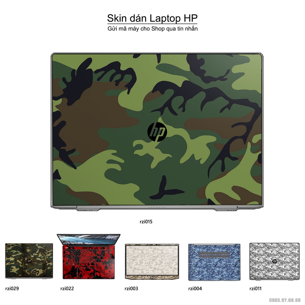 Skin dán Laptop HP in hình rằn ri _nhiều mẫu 2 (inbox mã máy cho Shop)