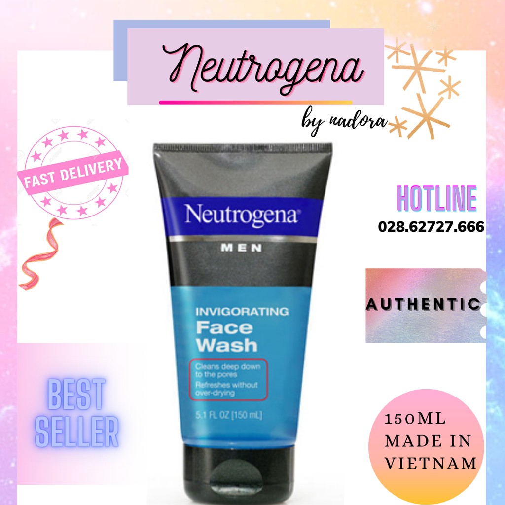 SỮA RỬA MẶT NEUTROGENA MEN Invigorating Face Wash - 150ml