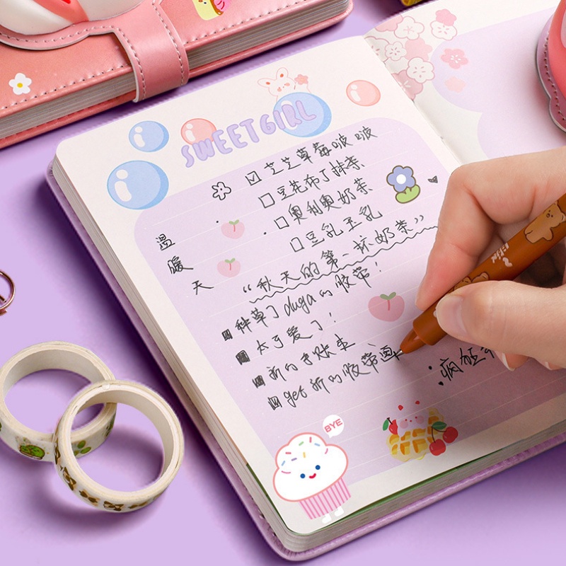 Sổ Tay Ghi Chú Họa Tiết Hoạt Hình Xinh Xắn Sáng Tạo