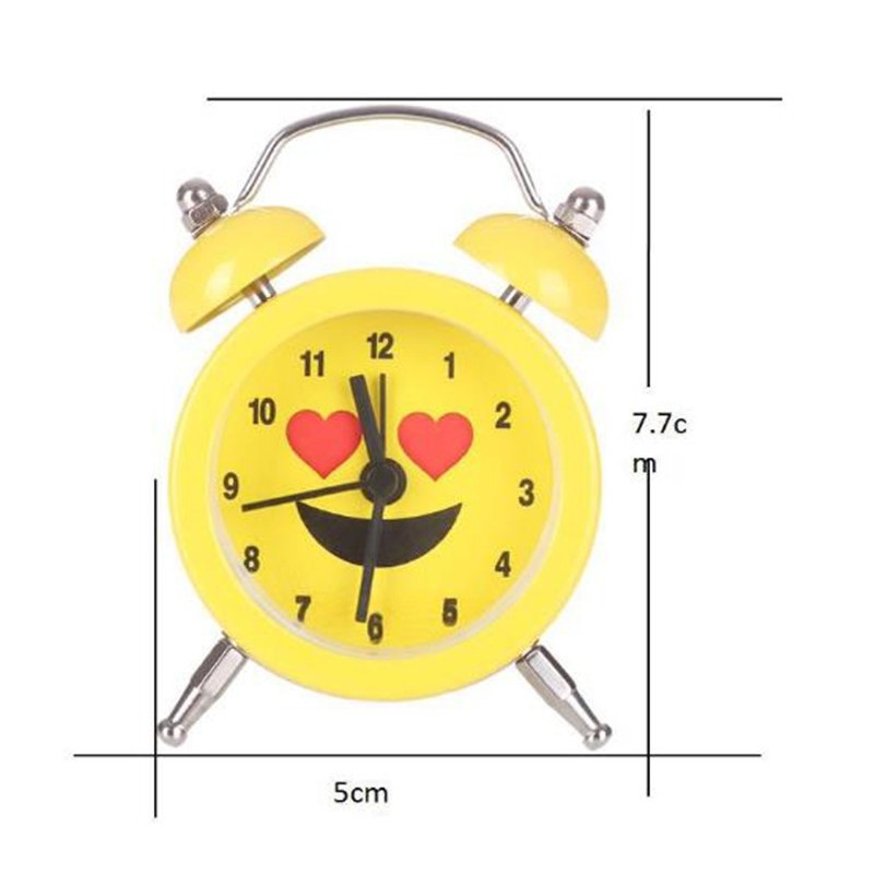 Đồng hồ báo thức hình mặt cười dễ  thương