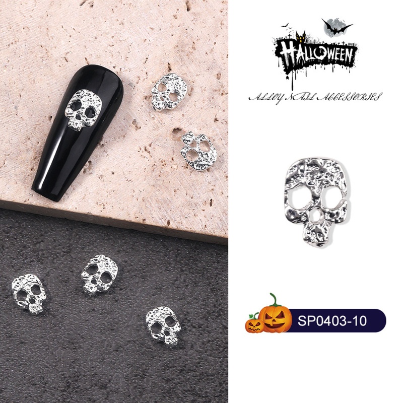 Set 100 Phụ Kiện Trang Trí Móng Tay Nghệ Thuật Chủ Đề Halloween Charms