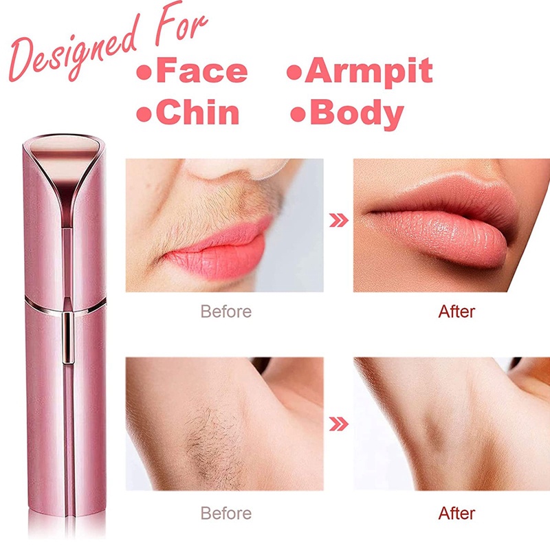 Máy Tẩy Lông Mặt Không Đau Sạc USB Tiện Dụng