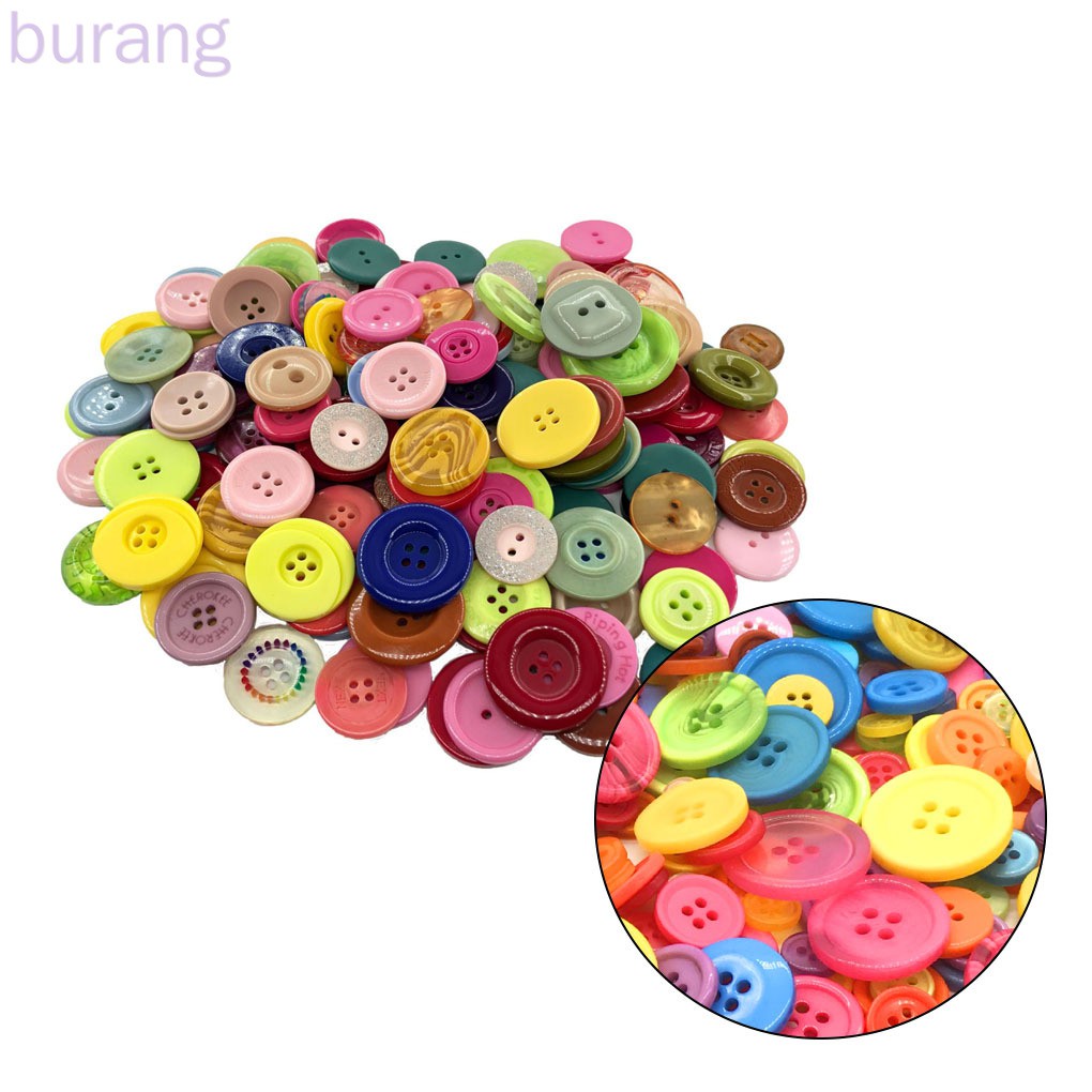 660pcs Mixed Color Buttons Resin Kindergarten Handmade Button Set Children DIY Crafts Accessories