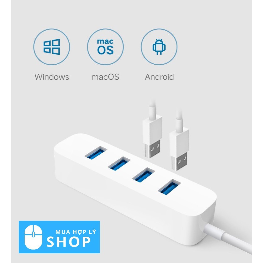[CHÍNH HÃNG XIAOMI] Bộ Chuyển Đổi USB HUB Xiaomi 4 Cổng USB 3.0 và 1 Cổng USB TYPE C - Hàng Nhập Khẩu