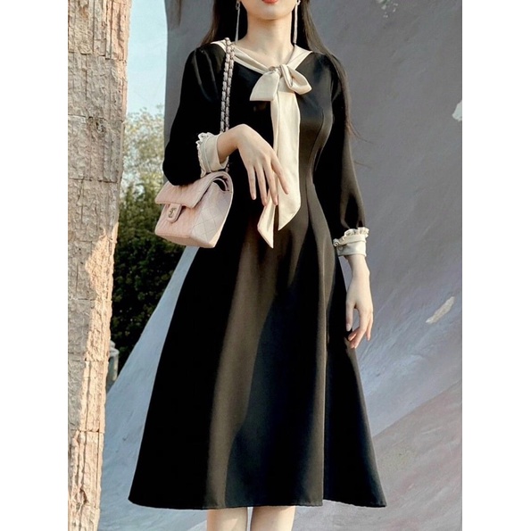 Đầm đen 🌷Đầm đen suông dài tay | BigBuy360 - bigbuy360.vn