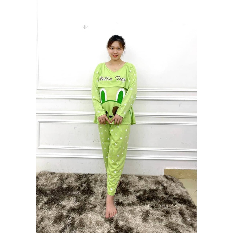 Bộ Bầu Và Sau Sinh Thỏ Tuni, Chất Cotton Đẹp