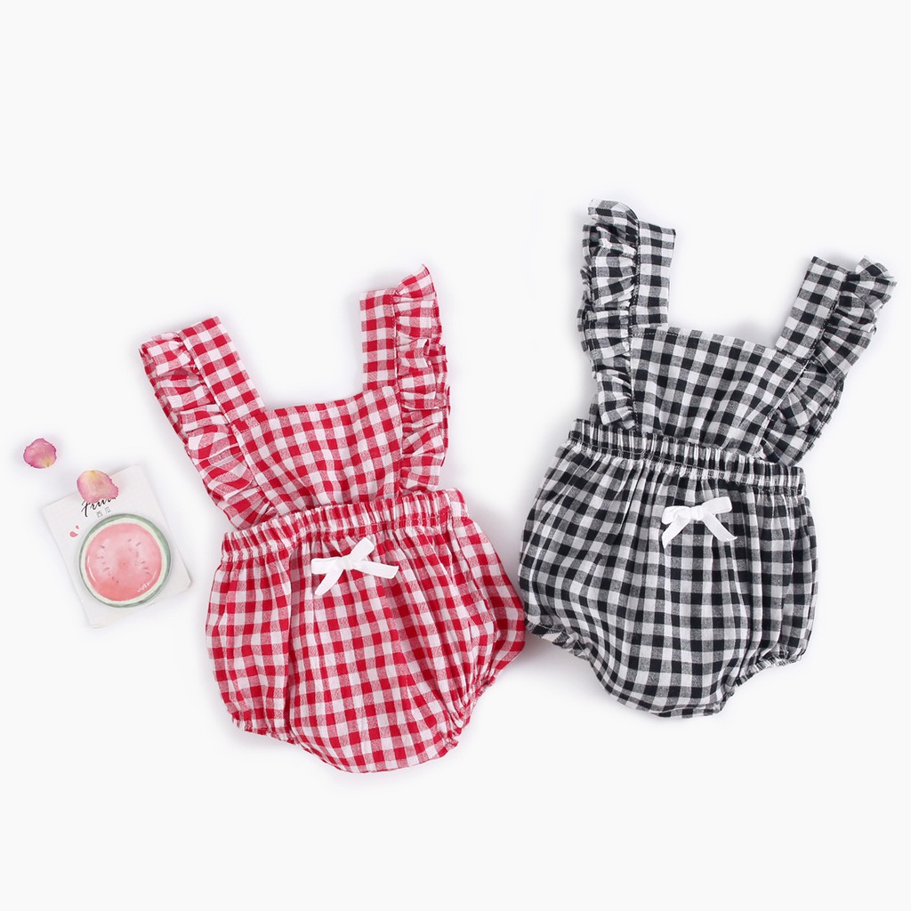 Sanlutoz Jumpsuit Cotton Dễ Thương Thời Trang Mùa Hè Cho Bé Gái