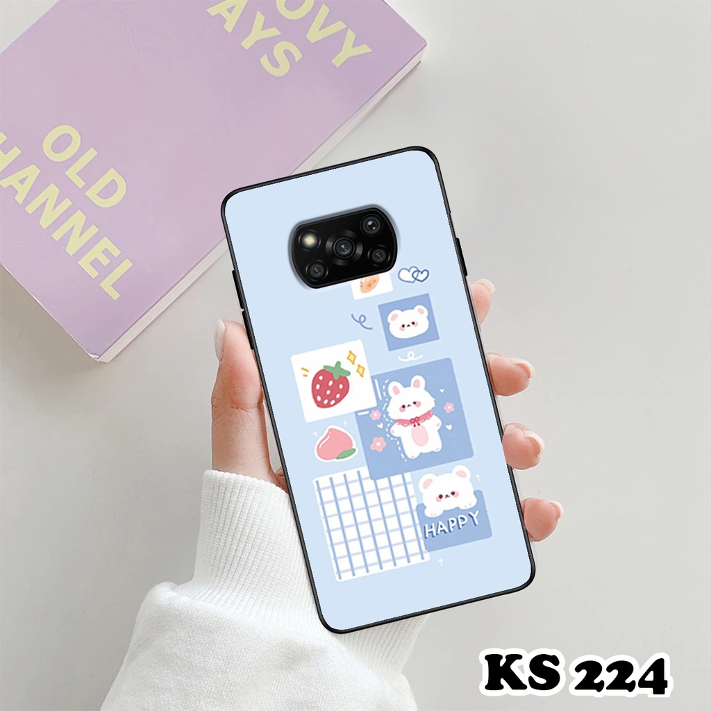 Ốp lưng Poco M3 - Poco X3 - Poco X3 Pro - Ốp in hình thỏ con dễ thương - Lưng nhám Viền  TPU cao cấp