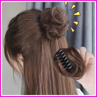 Tóc giả búi mini kẹp nửa đầu Búi tròn kẹp loại nhỏ siêu đẹp