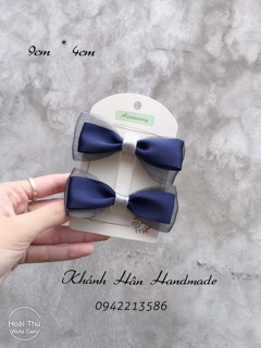 Kẹp tóc nơ size 9cm * 4cm cho bé gái ( ảnh thật )