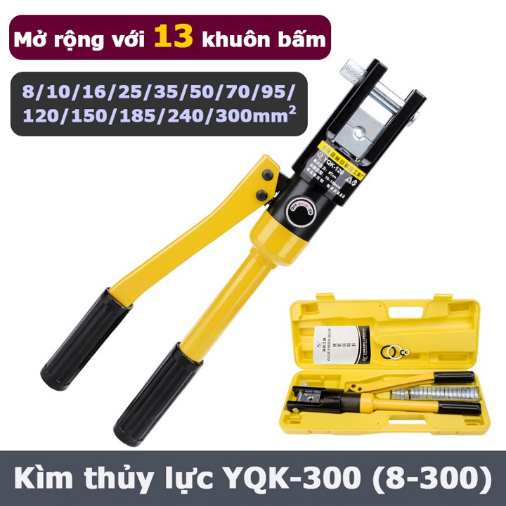 [khocongnghe] - Kìm bấm cos thủy lực YQK-300 kìm ép cốt thủy lực YQK300 8-300mm2