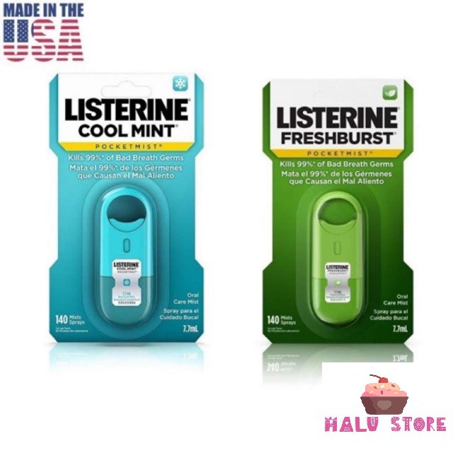 Xịt thơm miệng Listerine Pocketmist USA - (7.7ml)