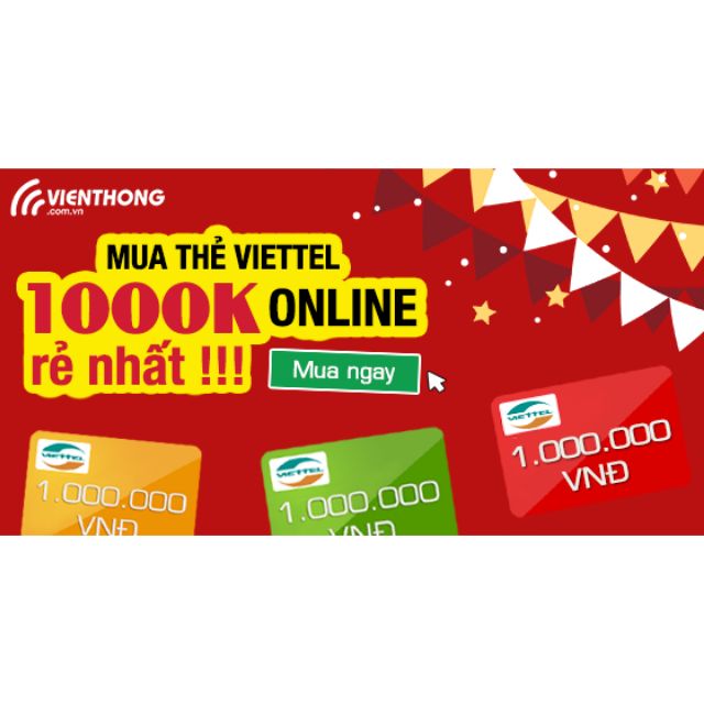Thẻ cào vinaphone 1tr