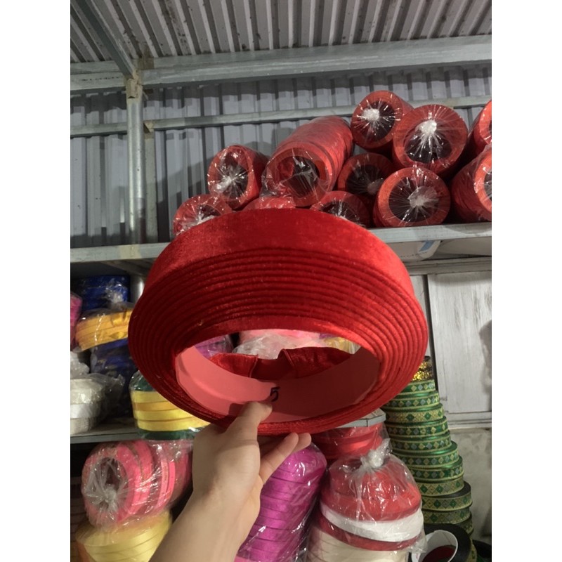 Khăn Xếp/Khăn Đóng Quan Thường Hầu Đồng giá tại xưởng,chất liệu bằng vải nhung.