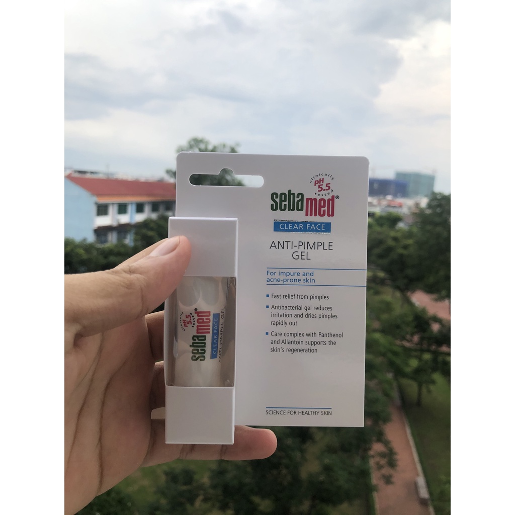 Gel giảm mụn kháng khuẩn, làm dịu da giảm thâm Sebamed pH5.5 Clear Anti Pimble Gel 10ml [Nhập Khẩu Chính Hãng] | BigBuy360 - bigbuy360.vn
