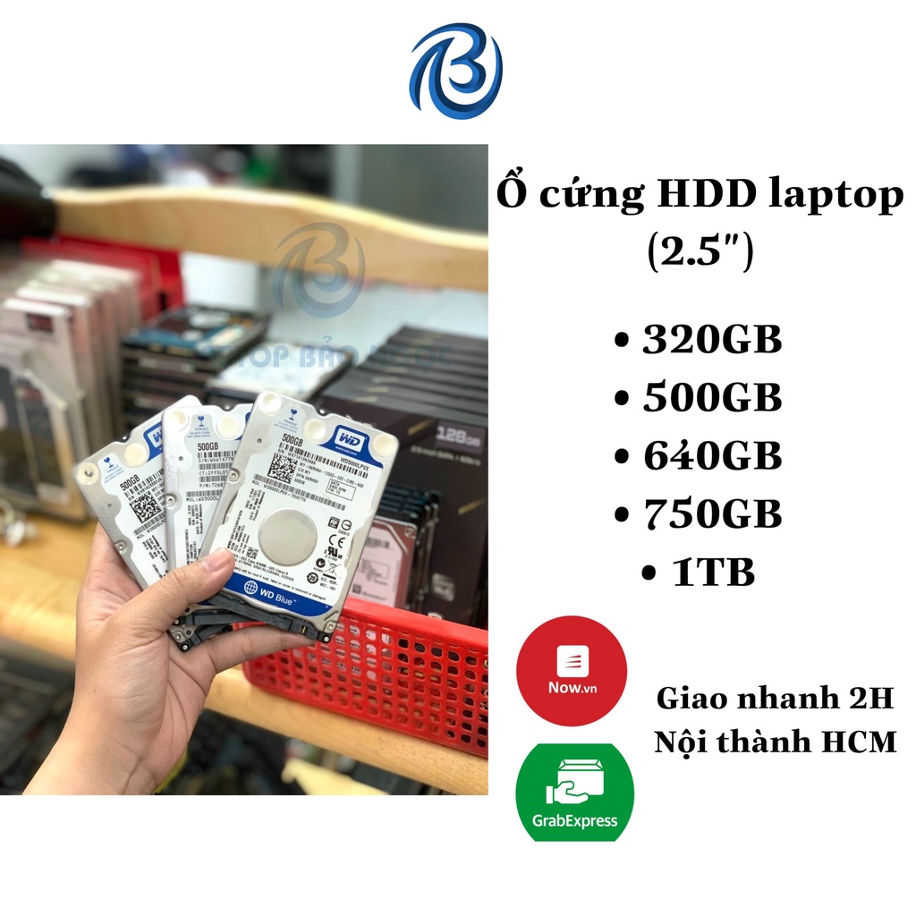 Ổ Cứng HDD Laptop 320GB 500GB 640GB 1TB - Ổ 2.5'' Laptop Hàng Zin Tháo Máy - Hỗ Trợ Cài Win Miễn Phí Theo Yêu Cầu