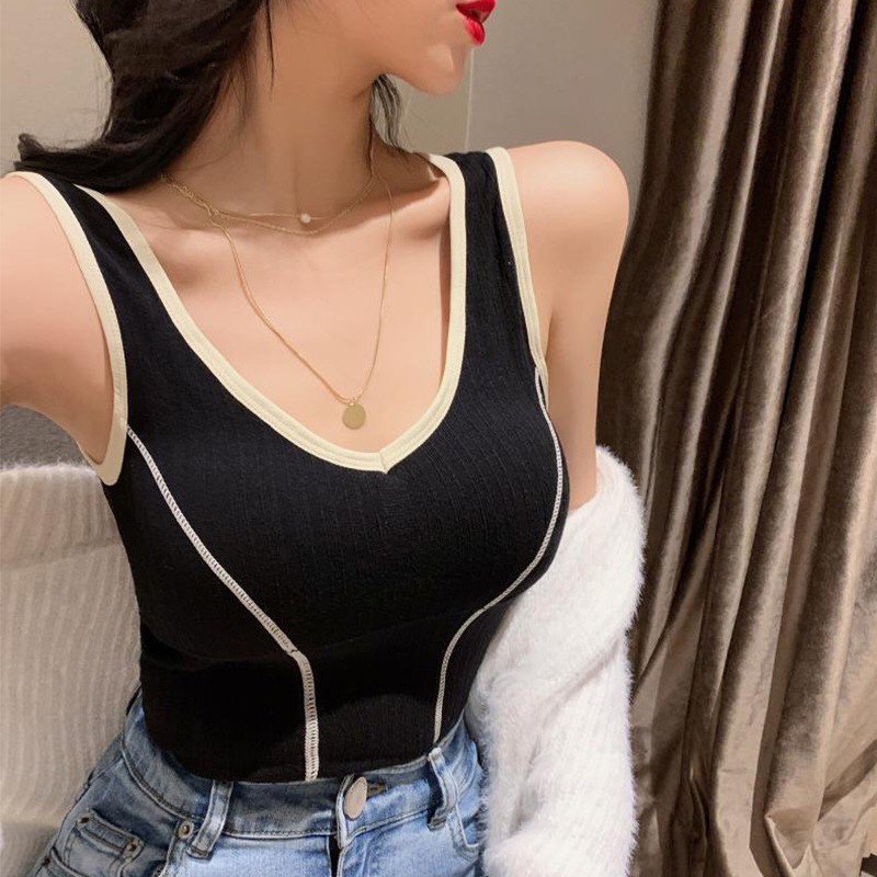 Áo Bra Dáng Dài Cotton Chiết Eo Kèm Túi Zip BR47