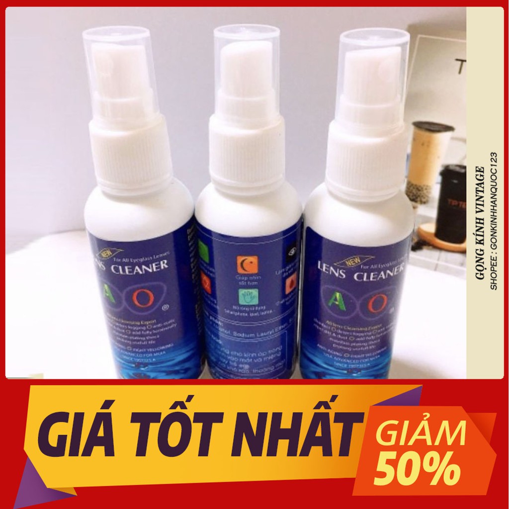 Chai xịt rửa mắt kính 80ml Fiveminutes nhỏ gọn dễ mang bên mình