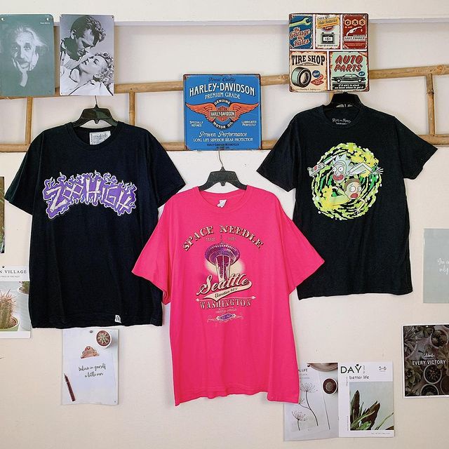 Áo Thun Mỹ 2Hand, Áo Phông Nam Nữ Unisex Vải Mỹ Dày Cotton Thấm Hút Thoáng Mát Hàng Tuyển Chọn Loại 1 Mẫu 1