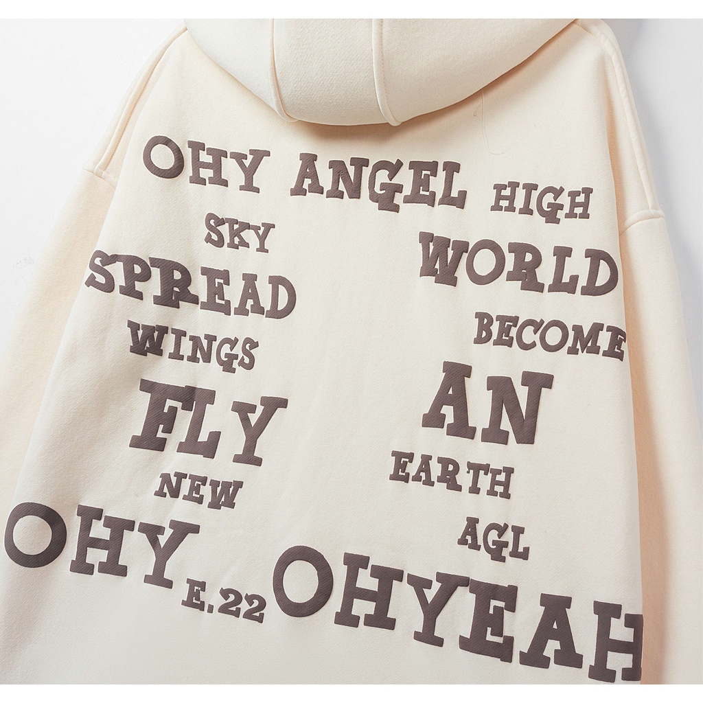 Áo Hoodie Zip 2 Lớp Unisex Local Brand OHYEAH ANGEL