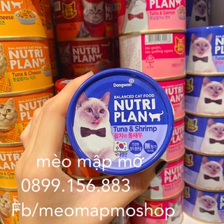 NUTRI PLAN PATE CHO MÈO LON 160g Hàn Quốc