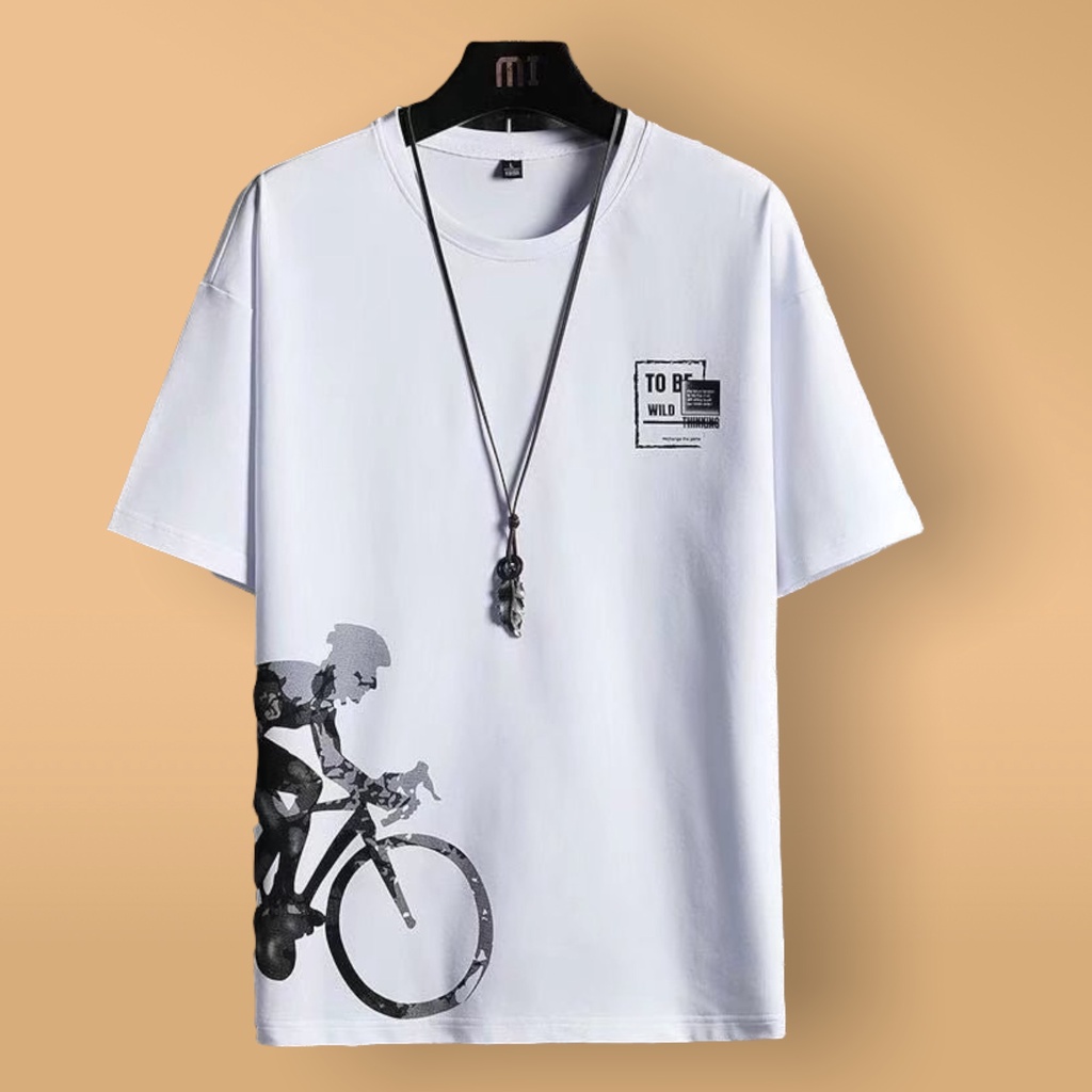 Bộ Thể Thao Nam Bộ in hình Xe Đạp quần áo tập gym vải thun thoáng mát co giãn năng động thời trang