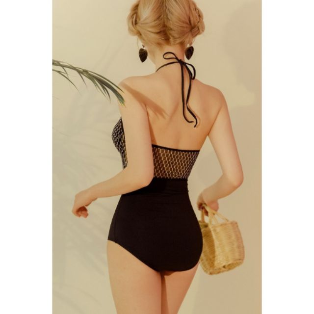 Bikini 1 mảnh cổ yếm ( kèm hình khách mặc)