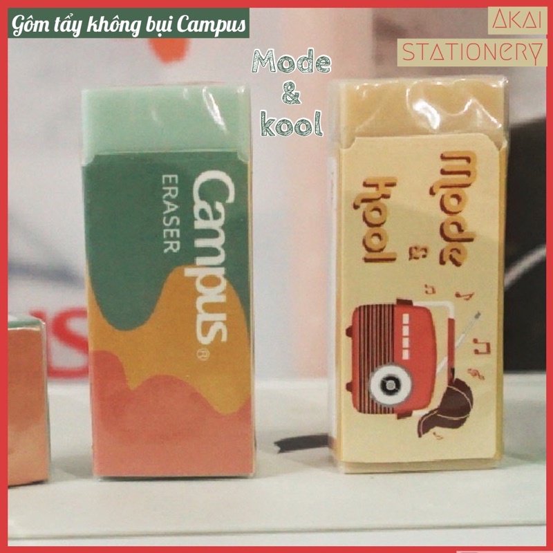 [ Mẫu mới 2021] Gôm Tẩy không bụi Campus Mode &amp; Kool