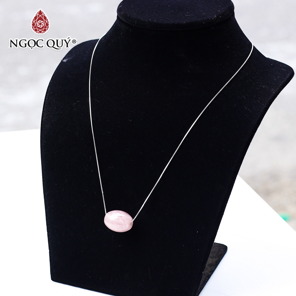 Dây chuyền bạc lu thống TA hồng - Ngọc Quý