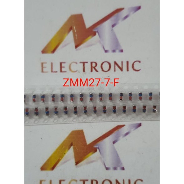 Linh kiện DIODE ZENER 27V ZMM27-7-F 500MW MiniMELF DO-213AA Diode zener 27V 0.5A SMD