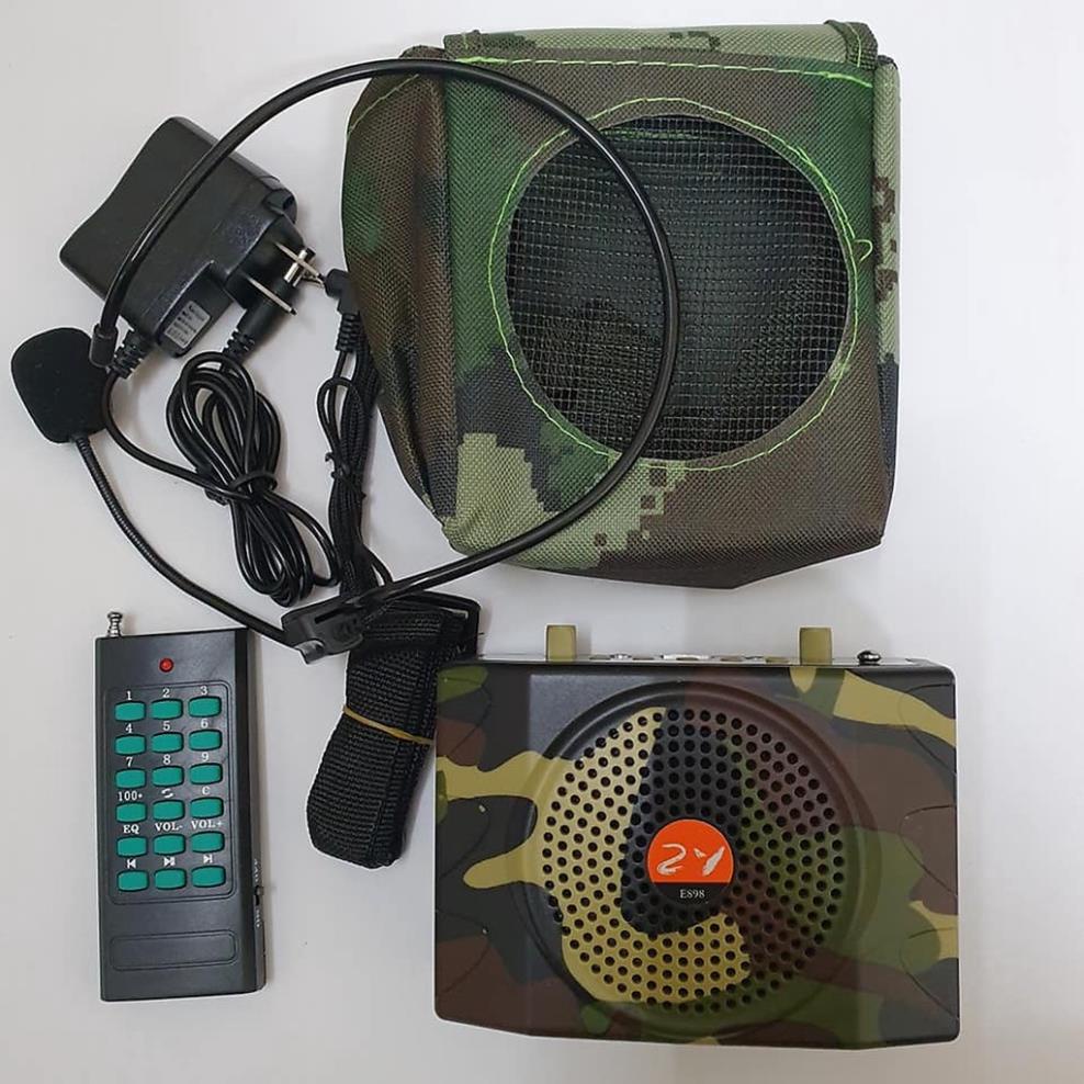 0357628205 Máy trợ giảng kèm loa bẫy chim E898, có micro,có bluetooth, có remote 0357628205