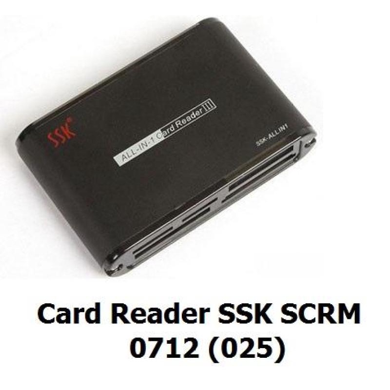 Đầu đọc thẻ CF-SD-micro SD-MMC-M2-MS-XD Chính hãng SSK (Reader All One SSK0712-SCRM025)