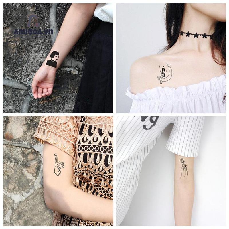 Miếng Dán Hình Xăm Dùng Một Lần Chống Nước Tiện Dụng