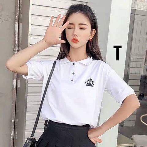 Áo phông cổ bẻ vương miệng DTR0319