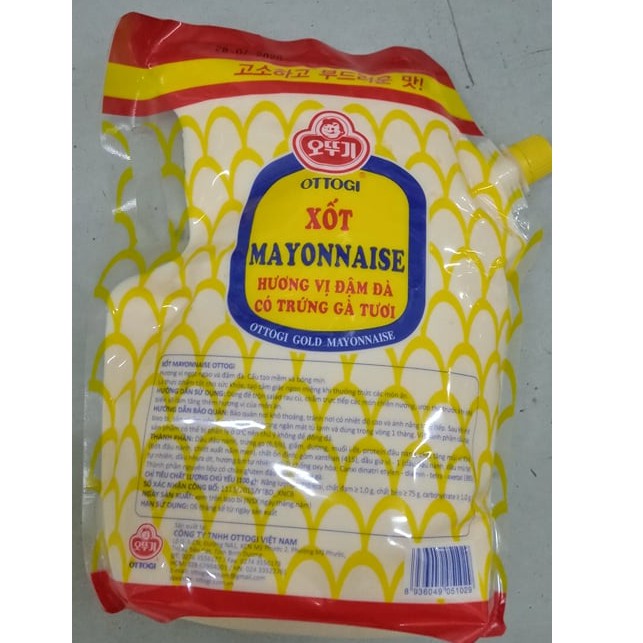Sốt mayonaise ottogi 3kg túi to cho nhà hàng - 마요네즈