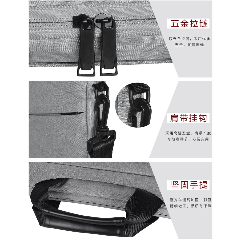 FREESHIP 99K TOÀN QUỐC Túi laptop thời trang siêu gọn slimfit sọc da 13ich đến 15inch | BigBuy360 - bigbuy360.vn