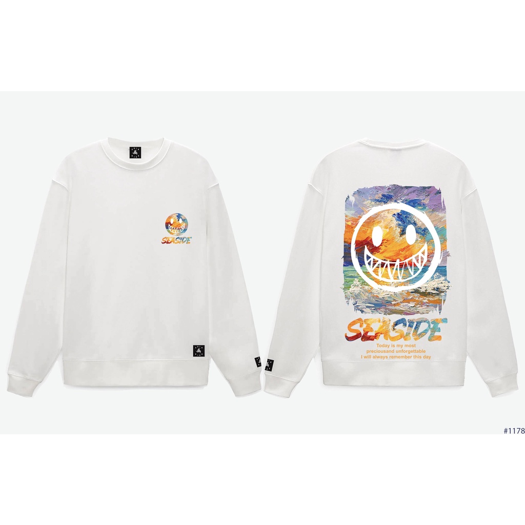 Áo Sweater OD Oversize Multicolor, áo nỉ dài tay Unisex ODIN CLOTHING