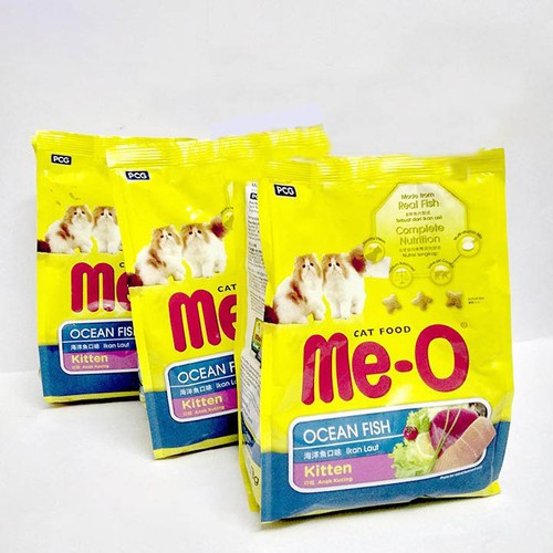 1 gói ME-O kitten 1,1kg vị cá biển dùng cho MÈO CON dưới 1 năm tuổi