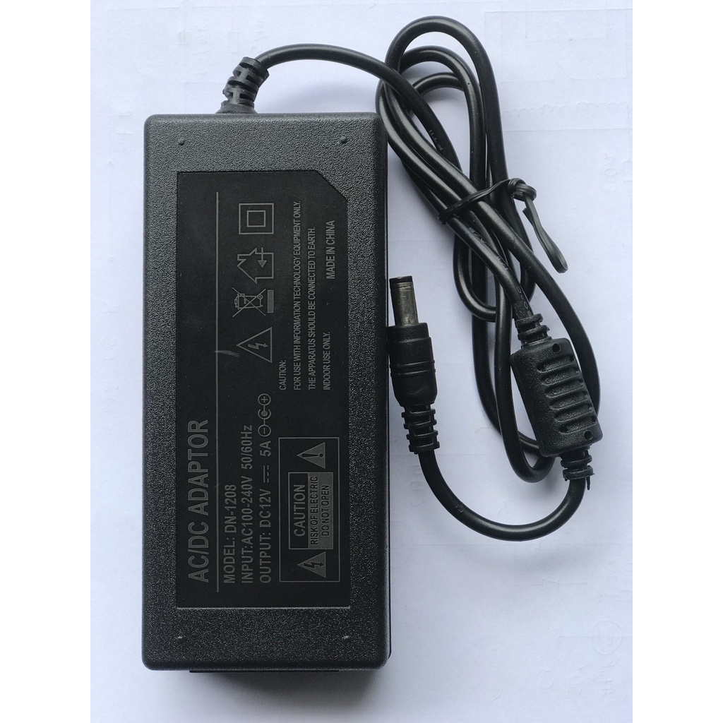 Nguồn Adapter 12V 5A đầu ra 5.5x2.5mm