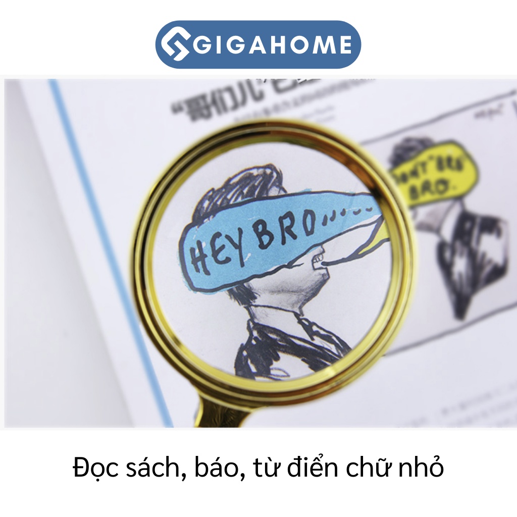 Kính Lúp Phóng Đại Đường Kính 8cm GIGAHOME Phóng To Gấp 10 Lần 2639