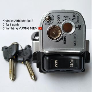 Khóa máy xe Airblade 2013 chìa 8 cạnh chống trộm cao cấp chính hãng VƯƠNG NIỆM 🇻🇳