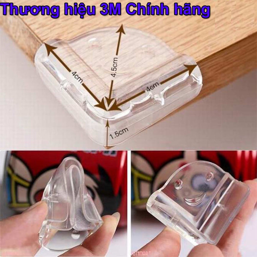 Bịt góc bàn, bọc cạnh bàn kính bằng silicon tránh va đập, an toàn cho bé