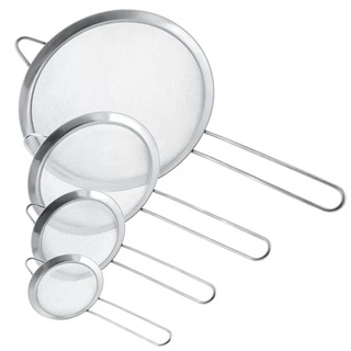 4pcs Home Professional Multifunctional Kitchen Tool Stainless Steel Ergonomic For Baking Flour Strainer
