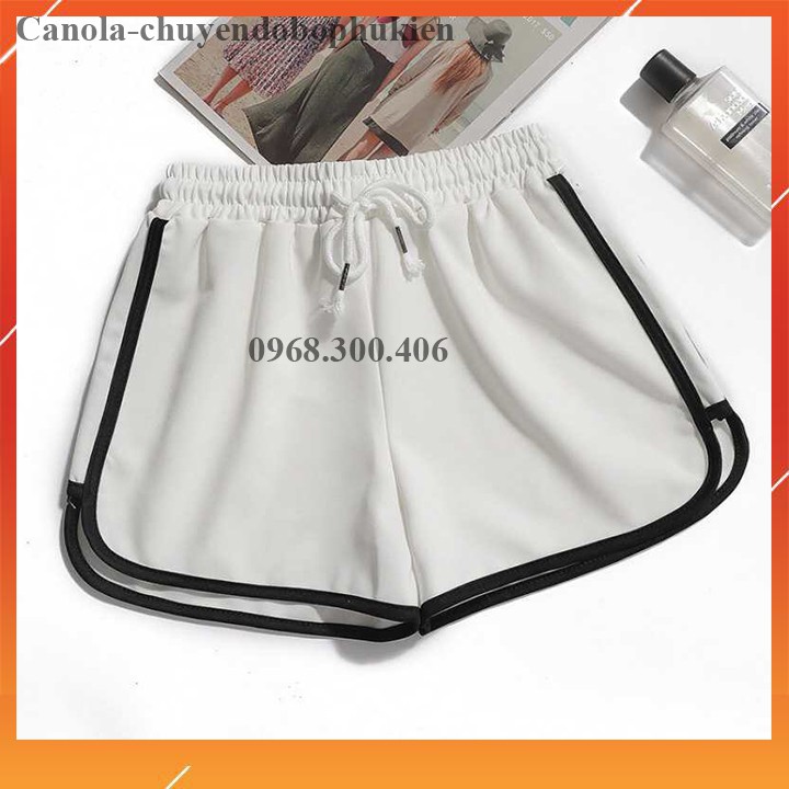 Quần short mặc ở nhà, quần tập gym đi thể dục thể thao HÀNG QUẢNG CHÂU chất cotton mát- QS3