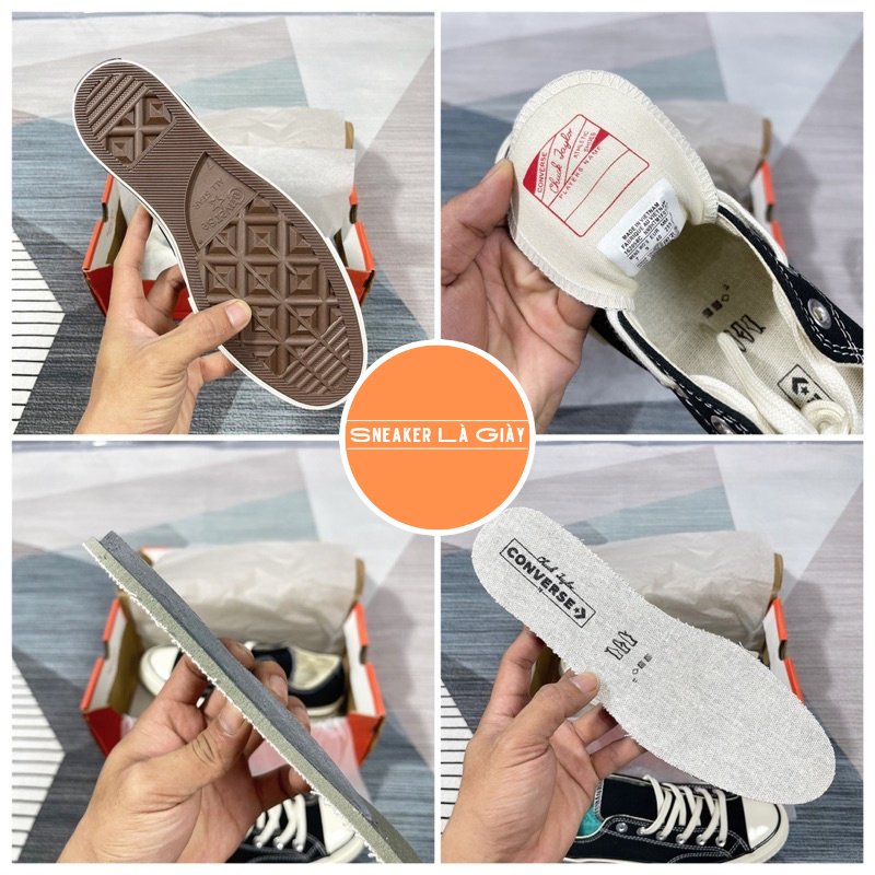Giày sneaker Converse 1970s Đen Cổ thấp  - Fullbox kèm quà tặng