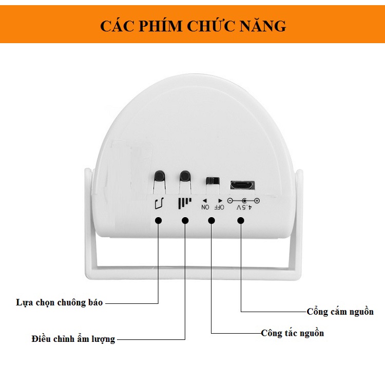 Báo khách cảm biến hồng ngoại V3