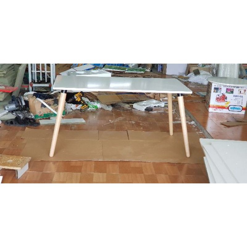 bàn học bàn ăn chân gỗ tần bì cao cấp 60×100cm