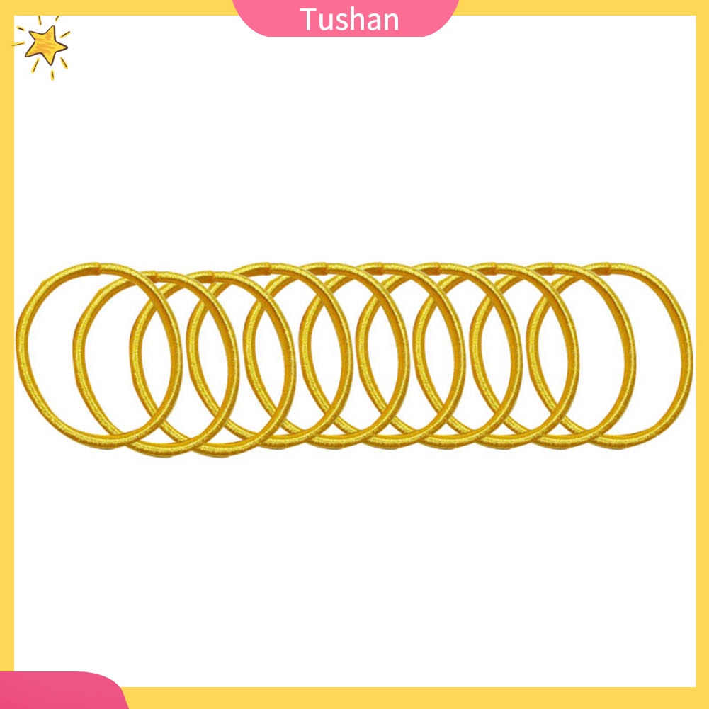 Bộ 10 sợi dây thun cột tóc nhiều màu cho bé gái