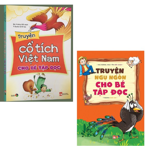 Sách - Truyện Cổ Tích Việt Nam Cho Bé Tập Đọc + Truyện Ngụ Ngôn Cho Bé Tập Đọc